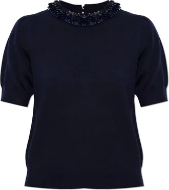 Ulla Johnson Donna, Maglie, Blu, L, new