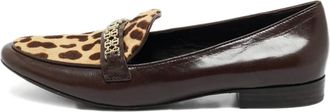 Tory Burch Mocassini con catena - Marrone