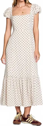 Saltwater Luxe Juniper Midi Dress In Black And White