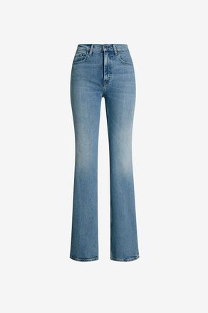Polo Ralph Lauren Bootcut-Jeans mit hoher Taille Bruini Wash