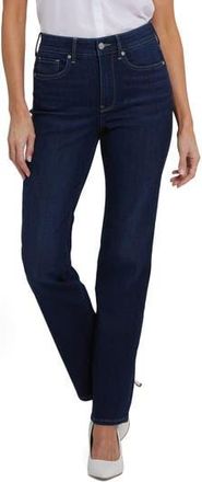 NYDJ Marilyn High Waist Straight Leg Jeans in Midnight Breeze at Nordstrom Rack, Size 14