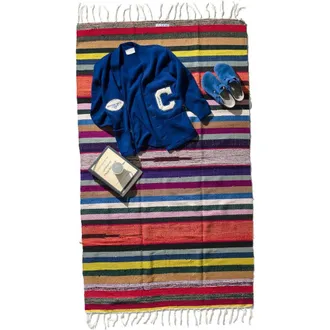 Puebco Surplus Yarn Rug Striped Rug in Multicolor at Nordstrom
