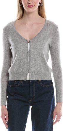 Alberta Ferretti Philosophy V-Neck Cropped Cashmere Cardigan