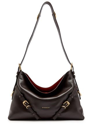 Givenchy Voyou Medium Grained Leather Shoulder bag - Chocolate - One Size