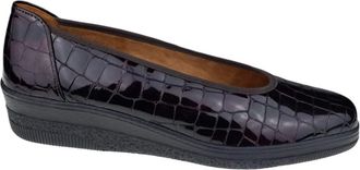 Gabor Patent Loafer Comfort Schoenen - Dames - Ballerinas - Zwart - 35 1/2 EU - Leer - Schoenen