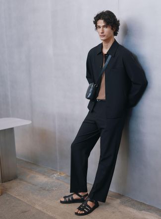 Selected Mens Loose stretch twill pant