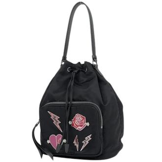 Prada Pre-owned Bucket Bags, female, Black, Size: ONE SIZE Pre-owned Vintage Bucket Bag