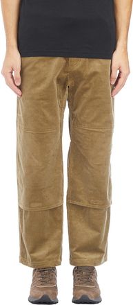Gramicci Mens Pantaloni Corduroy Double Knee - Tan Cotton - Size Medium