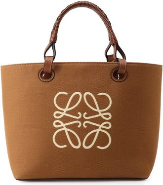 Loewe Jacquard Leather Handbag Shoulder Bag Tote Bag (Pre-Owned)