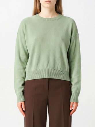 Twinset Maglia girocollo in cashmere e seta con spalle scese