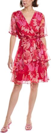 Tahari by ASL Tahari Asl Tiered Chiffon Mini Dress