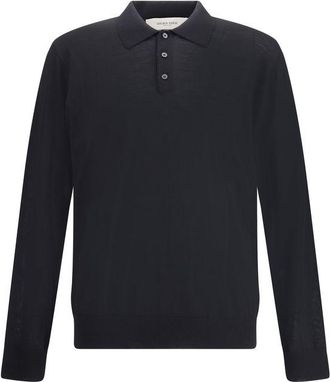 Golden Goose Black Fleece Wool Dress Mens Shirt