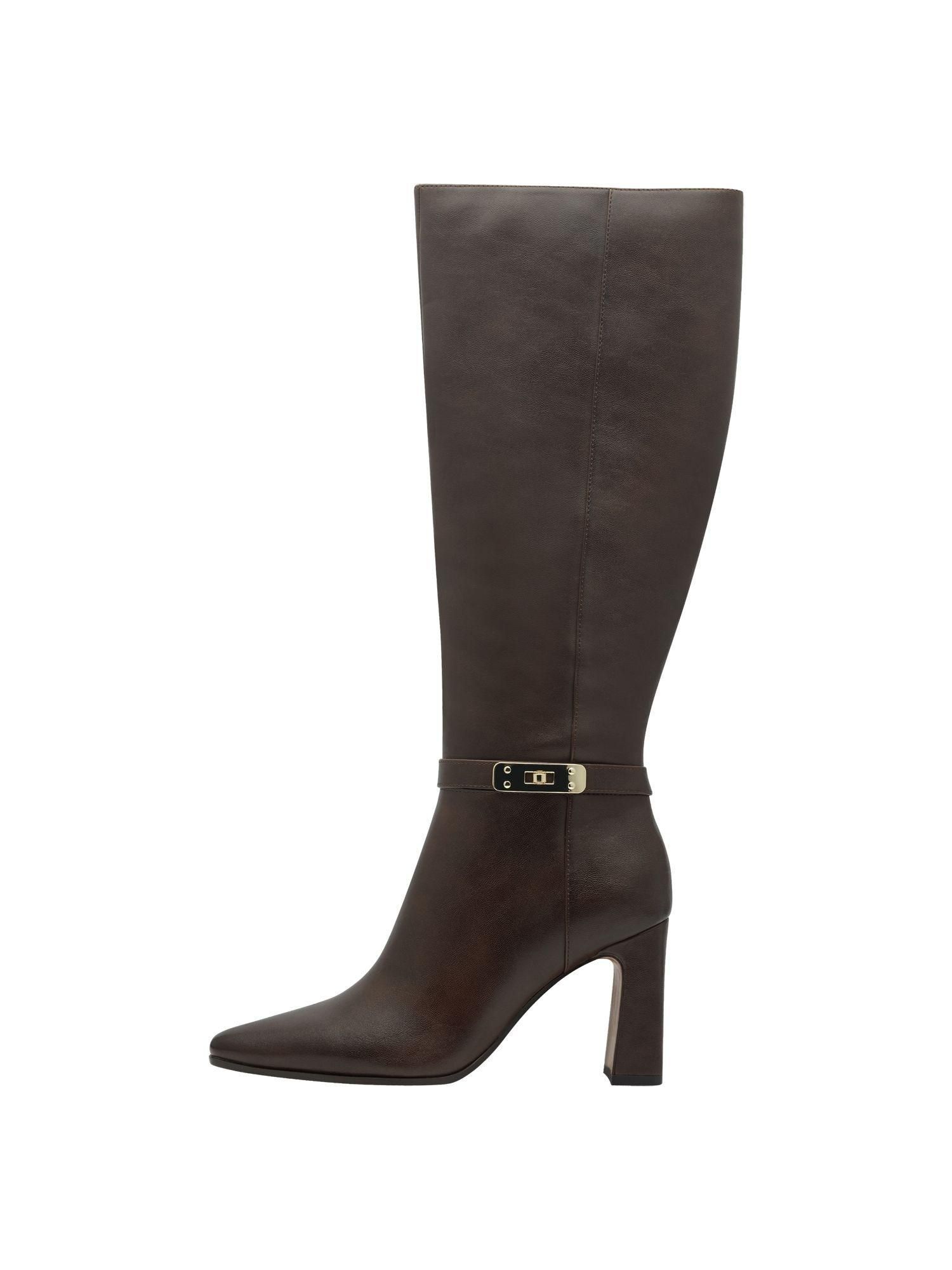 Marco Tozzi Damen Stiefeletten ohne Absatz aus Leder Flach, Grün