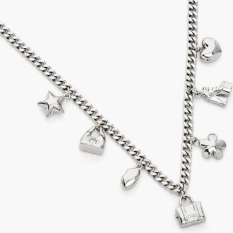 【関税込み】Abalone Necklace - Marc Jacobs - l - Silver Marc Jacobs Abalone Necklace In Silver - 33% Off | Editorialist