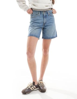 Levi's 94 - Pantaloncini larghi color blu medio