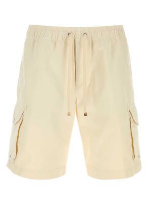 Brunello Cucinelli Brunello Cucinelli Cream Cotton Bermuda Shorts