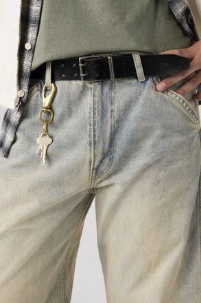 Levi's Cintur&oacute;n de aguja doble Potrero - Hombre - 100 - Negro / Caviar