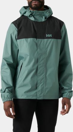Helly Hansen Vancouver Waterproof Hooded Rain Jacket in Opal Green at Nordstrom, Size Xx-Large