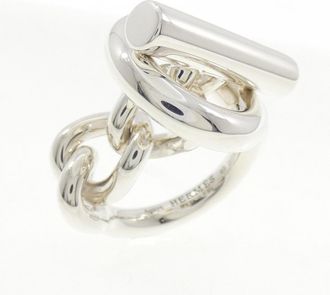Herm&egrave;s Silver Silver 925 Band Ring (Pre-Owned)