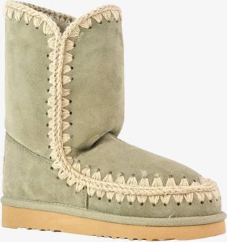 Mou Womens Eskimo 24 Suede Boots In Oat