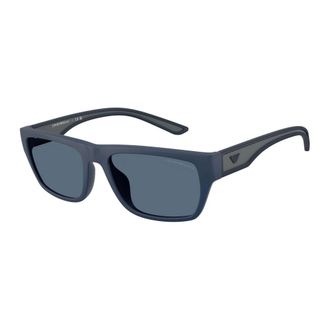 Emporio Armani Pillow Sunglasses - male - Emporio Armani - Sunglasses - Blue - 57 MM - Accessories