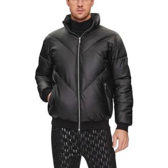 Karl Lagerfeld Puffer Jacket - Heren - Winterjassen - Zwart - XL - Leer - Jassen