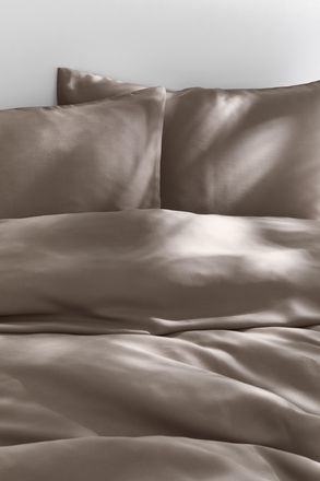 H&M Satinbettw&auml;sche f&uuml;r Doppel-/Kingsize-Betten - Brown