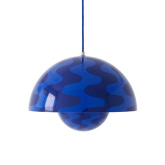 &tradition FlowerPot Pendelleuchte VP7, kobaltblau / d&auml;mmerungsblau