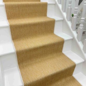 Runrug Stair Runner Carpet - Reversible & Durable, 2mm - Coastal in Beige | Size: 70 cm x 600 cm