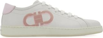 Ferragamo Sneakers Double Gancini - Bianco