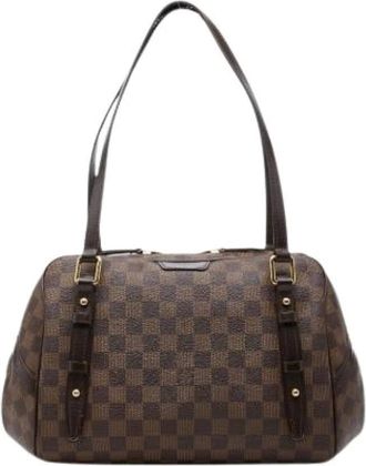 Louis Vuitton Pre-owned Handbags, female, Brown, Size: ONE SIZE Pre-owned Damier Shoulder Bag