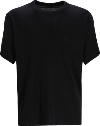 Yohji Yamamoto Black Crewneck Logo T-Shirt