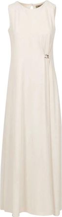 Herno Fluid Maxi Jurk - Dames - Maxi kleedjes - Beige - M - Kleedjes