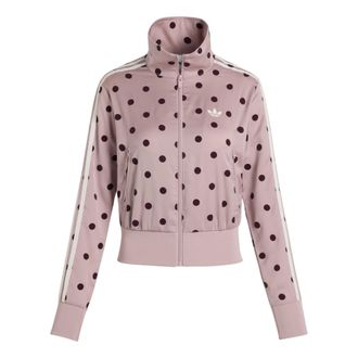 adidas (WMNS) adidas Satin Polka Dots TT Track Top Asia Sizing Dual Lilac LI2851