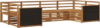 vidaXL Conjunto De Sof&aacute;s De Exterior 6 Uds. Natural Vidaxl