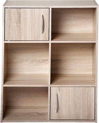 Calicosy Calicosy - Estantería de almacenaje 4 estantes 2 puertas