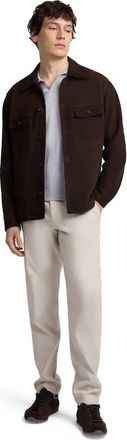 Onia Suede Traveler Jacket in Chocolate at Nordstrom, Size X-Large