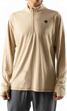 Rabbit Outrun Half-Zip Top In Irish Cream
