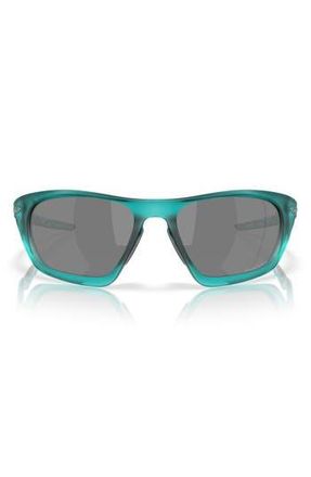 Oakley Lateralis 60mm Prizm Polarized Rectangular Sunglasses in Matte Arctic Surf at Nordstrom Rack