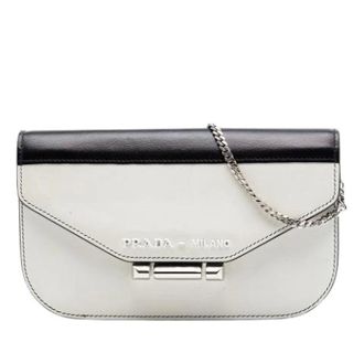 Prada Pre-owned Clutches, female, White, Size: ONE SIZE Pre-owned Vintage Crossbody