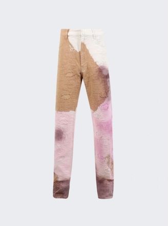 Givenchy MenS Brown Pink Slim Fit Trousers, Size 29