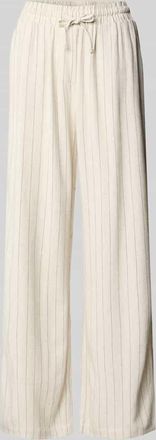 Apricot Stoffhose aus Viskose-Mix mit elastischem Bund in Sand, Gr&ouml;&szlig;e XXL