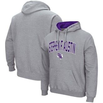 Colosseum Mens Colosseum Heathered Gray Stephen F Austin Lumberjacks Arch and Logo Pullover Hoodie in Heather Gray at Nordstrom, Size Small