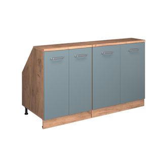 Vicco Conjunto De Armarios Para Techo Inclinado Rion, Gris Azulado, 140 Cm Lote De 2 Carcasas De Armario 60 Cm De Profundidad, Vicco