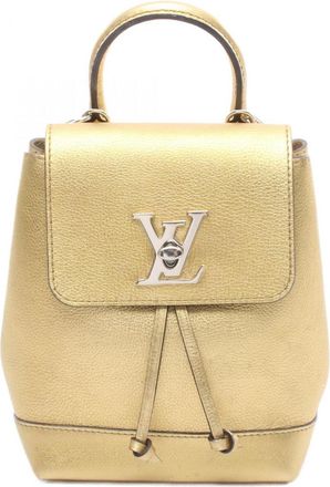 Louis Vuitton Gold Leather Backpack (Pre-Owned)