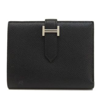 Hermès Pre-owned Wallets, female, Black, Size: ONE SIZE Pre-owned Canvas wallets