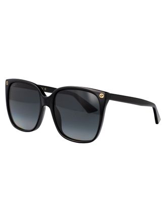 Gucci GG0022S Acetate Square-Frame Sunglasses - Black