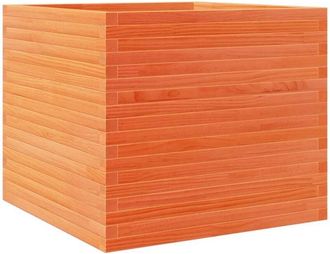 vidaXL Garden Planter Wax Brown 80x80x68.5 cm Solid Wood Pine Vidaxl
