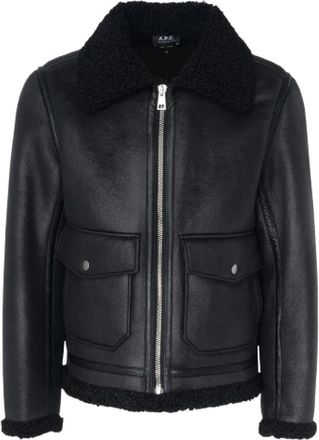 A.P.C. Tommy Noir Bomberjack - Heren - Zomerjassen - Zwart - L - Polyester - Jassen