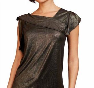 Eva Franco Xena Top In Liquid Gold